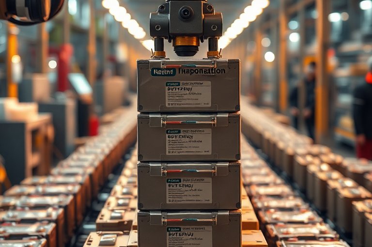 大型堆垛式自動倉儲設(shè)備